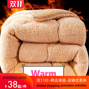 The quilt blanket Lambs wool Warm and comfortable羊羔绒被子