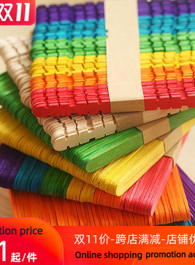 50 wooden lollipop popsicle sticks party kids crafts ice cr
