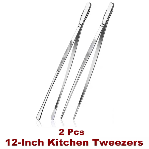 Kitchen Tweezers Cooking Tongs Utensil Grill Pasta Salad BBQ