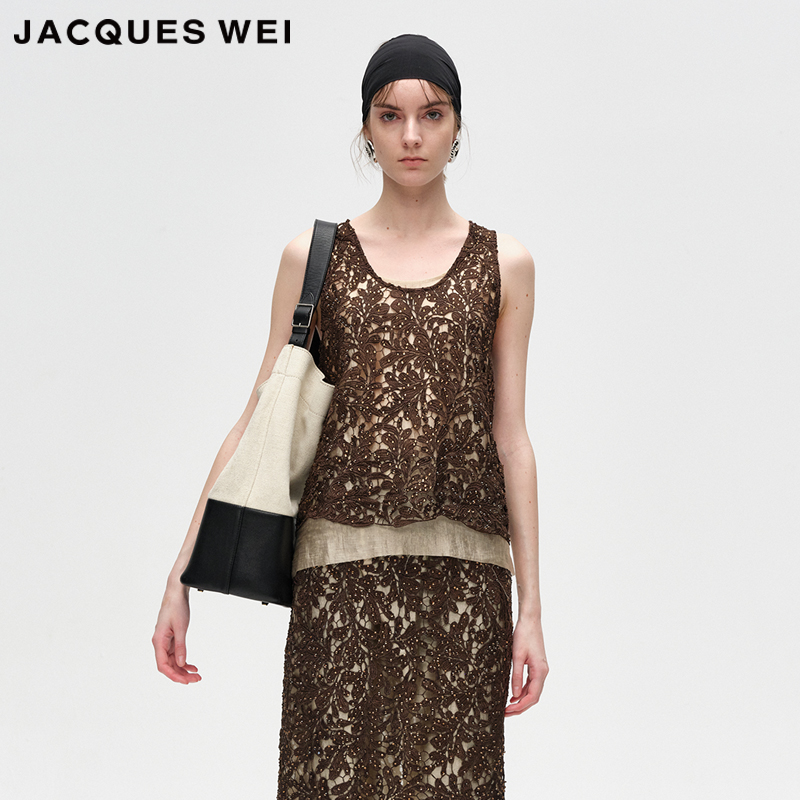JACQUESWEI品牌设计师蕾丝背心