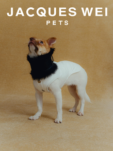 jacques pets设计师官方店2022aw宠物皮毛一体围脖 wei