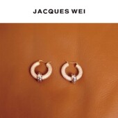 JACQUES 通勤日常 镶钻圆环耳环时尚 WEI 设计师官方店2021新款
