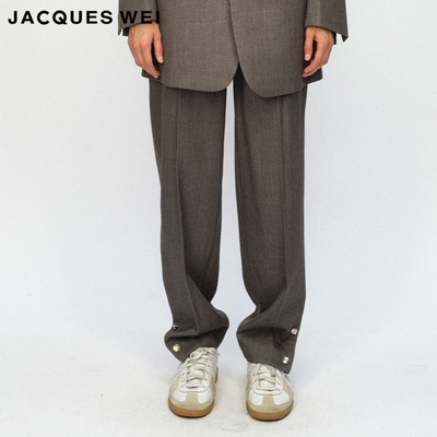JACQUESWEI收脚岩石灰西裤