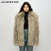 羊皮夹克 JACQUES WEI 设计师官方店2023AW秋冬经典 长毛皮草