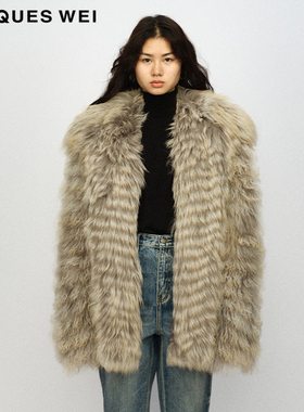 【羊皮夹克】JACQUES WEI 设计师官方店2023AW秋冬经典长毛皮草