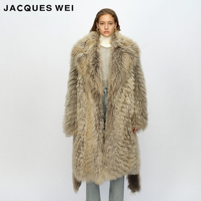 JACQUESWEI经典长毛皮草大衣