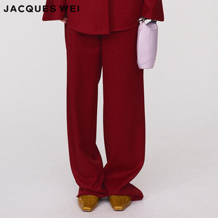 长裤 设计师官方店2024SS春夏红色西装 WEI JACQUES