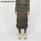 设计师官方店2023AW秋冬深灰色针织半裙 WEI 流苏点缀 JACQUES