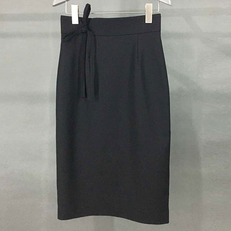 阿瑪施旗舰店官网2020秋新款高腰系带职业包臀裙女装中长款半身裙