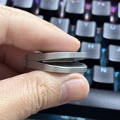 不锈钢跷跷板开关按键手推响币随身EDC玩具解压减压金属啪啪牌ppb