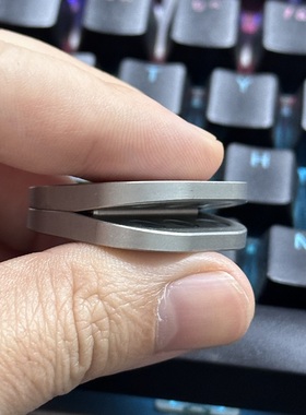 不锈钢跷跷板开关按键手推响币随身EDC玩具解压减压金属啪啪牌ppb