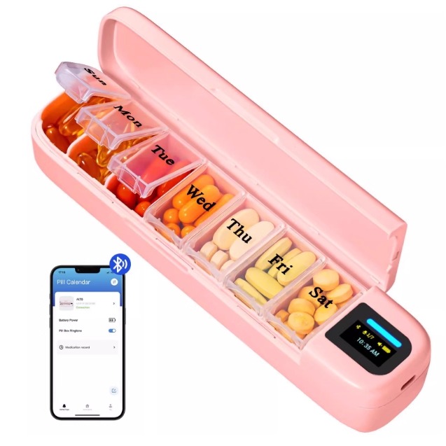 一周七天多功能便携电子药盒