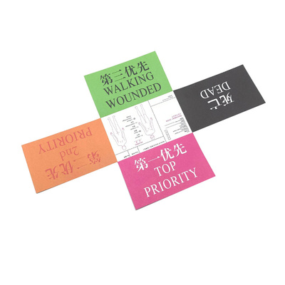 新品促销伤情识别卡分诊卡急救