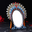 中国风京剧脸谱人物相框镜子摆件特色文化创意化妆镜子小礼品礼物