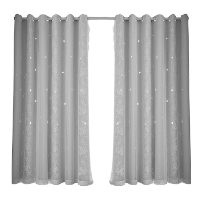 法式窗帘2021年新款免打孔安装