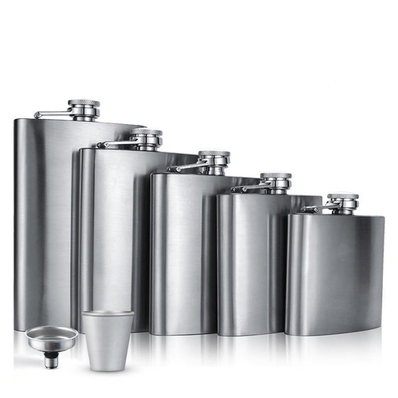 Wine Pot Stainless Steel Hip Flask 2-12oz 不锈钢随身便携酒壶