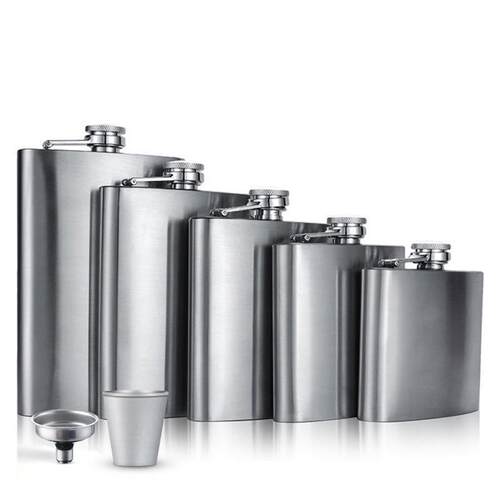 Wine Pot Stainless Steel Hip Flask 2-12oz 不锈钢随身便携酒壶