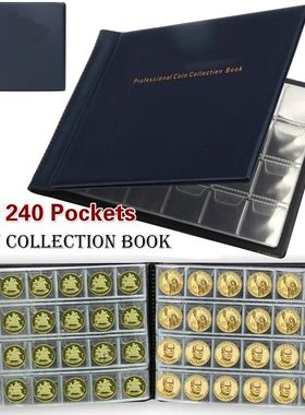 New 240/120 Pockets 10 Pages Money Book Coin Storage Album F