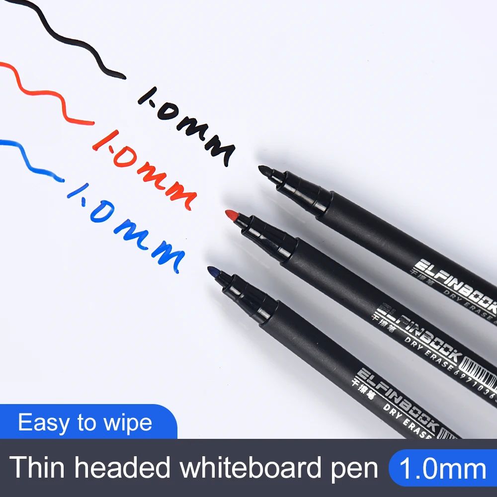 8 Colors 1.0mm Dry Erase Markers Whiteboard Marker Pen Offic