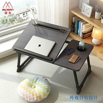 Foldable bed table Study desk laptop table Bay window table
