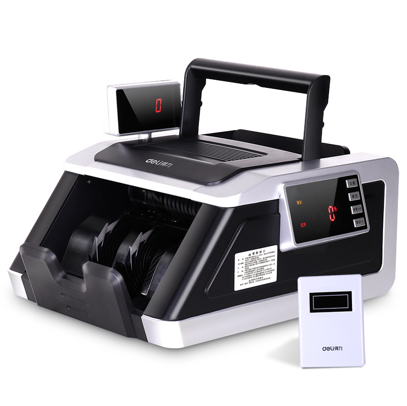 得力33314S验钞机银行用便携式点抄数抄迷你家用小型b类商业办公三屏点钞机不卡钞不飞钞