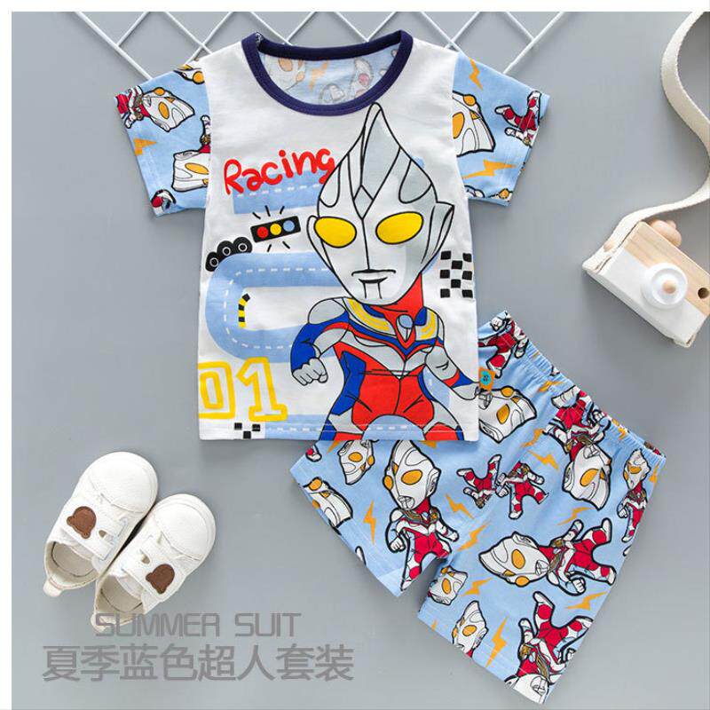 Ultraman pajamas children pure cotton Tiga men and women Air conditioning service Uub  girl Spring Body shirts 2019in the Children/Baby/Family fitted , Children tracksuit , Home service package  category - from Buy2taobao.com to provide professional Taobao agent buy service