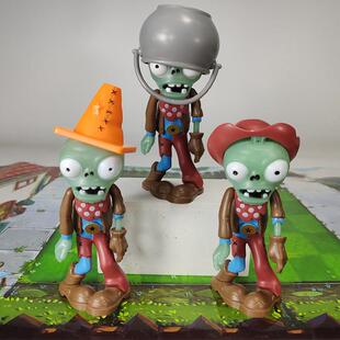 植物大战僵尸玩具会发光牛仔路障菠萝双重豌豆射手发射炮弹儿童礼