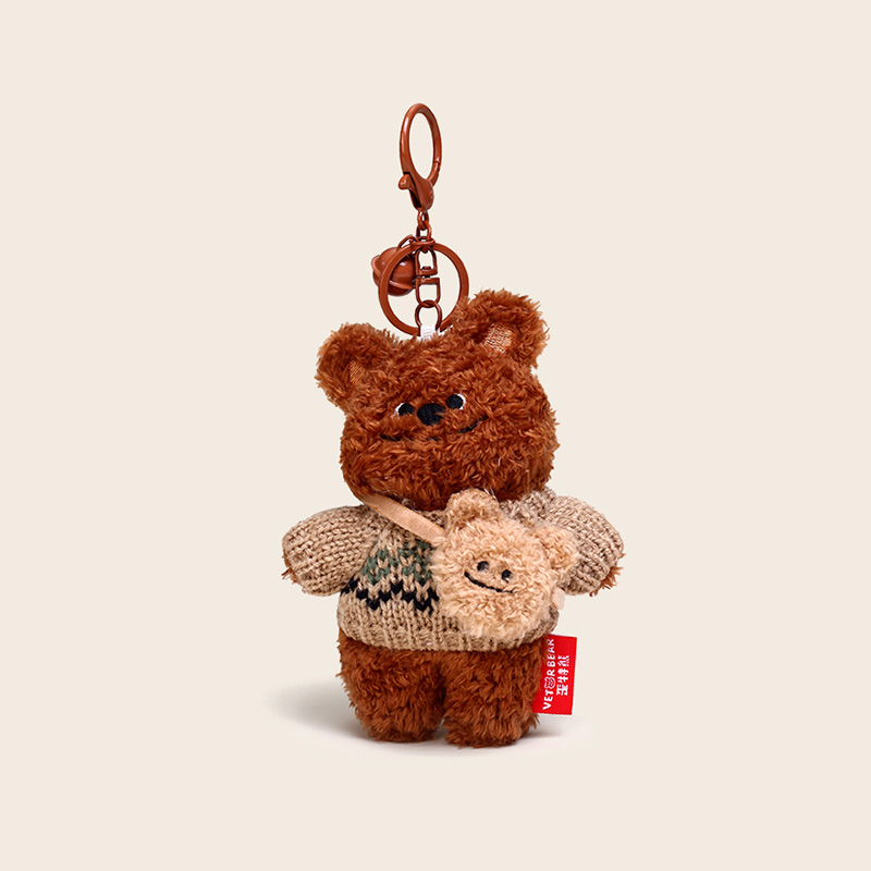 歪特熊小众公仔娃娃书包包挂件