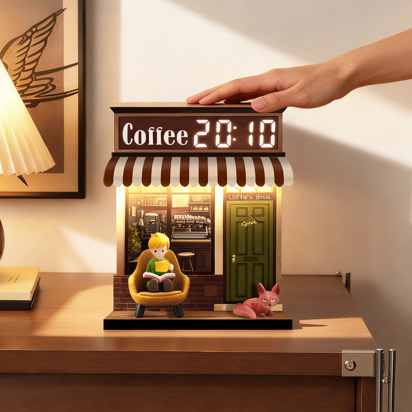 办公室工位情绪稳定神器桌面闹钟摆件装饰品2026新款数显电子时钟,家居饰品,桌面摆件,淘宝优惠券,粉丝福利购,淘宝优惠卷