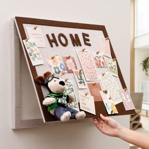 毛毡板电表箱盒遮挡装饰画diy照片墙多媒体盒弱电箱免打孔面板盖