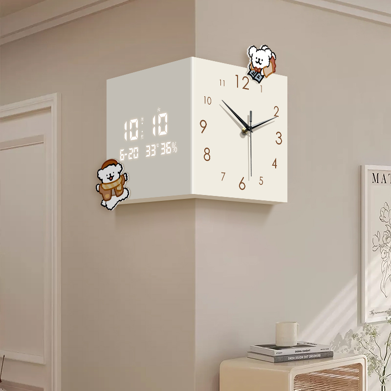 数显万年历双面电子时钟