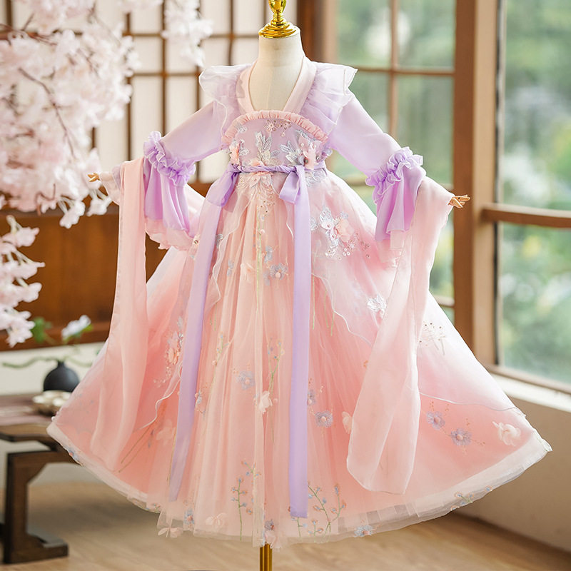 女童参加婚礼公主裙连衣裙礼服小女孩绝美宝宝生日宴超好看千金风