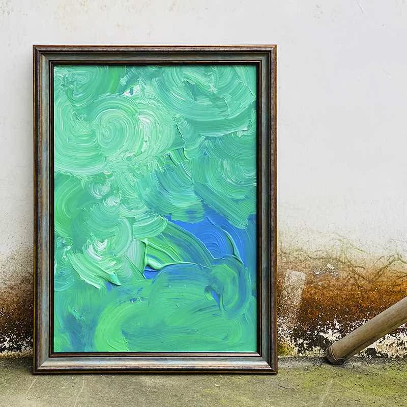 手绘油画丙烯画装饰画实物图可定制不一样艺术工作室g