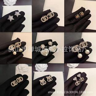 Hollow Gold Color Hoop Earrings for Women Luxury Trendy Fema