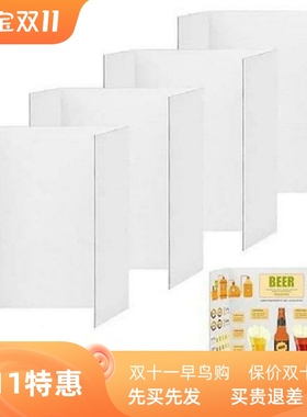 4Pcs Tri-Fold ter Boards Small White Presentation Boards