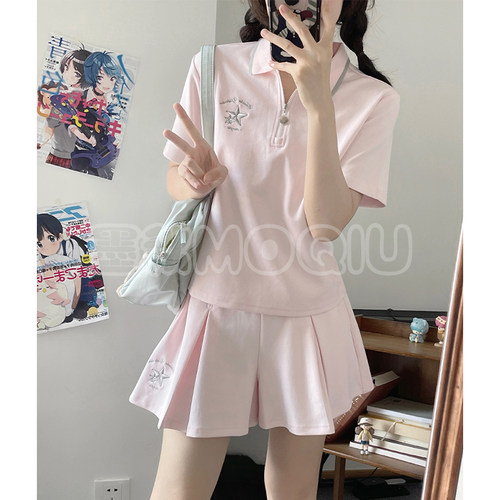 墨秋原创设计运动服短裙套装