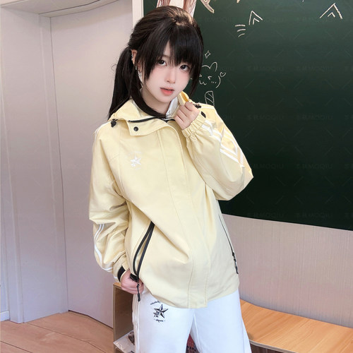 墨秋JK制服原创设计千折星冲锋衣