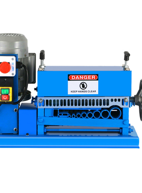 奇精卧式剥线机多孔小型废旧电缆电线去皮机旧铜线双刀拔线器家用