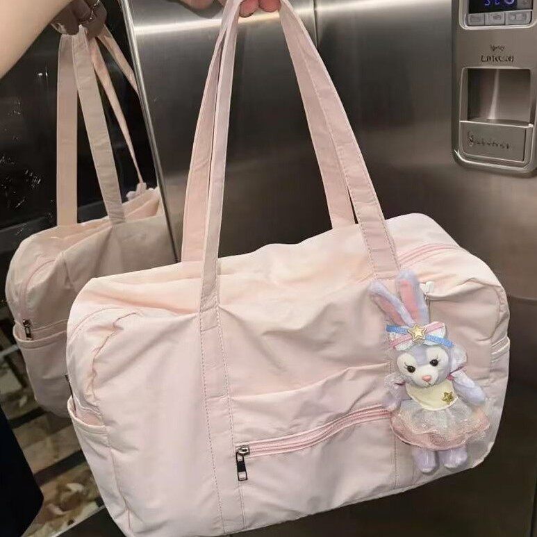 日本进口便携式大容量旅行包手提运动包健身包短途出行包尼龙妈咪