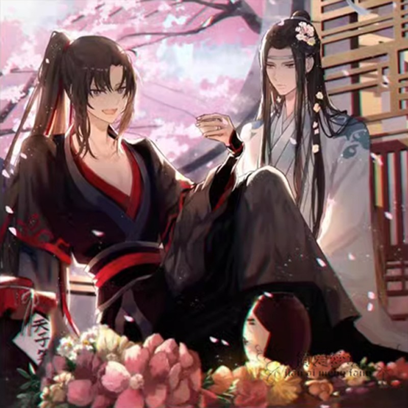 魔道祖师古风人物十字绣线绣2023新款客厅手工自己刺绣卧室钻石绣