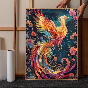 十字绣2025新款线绣中国风古典凤凰涅槃diy自制手工刺绣钻石贴画