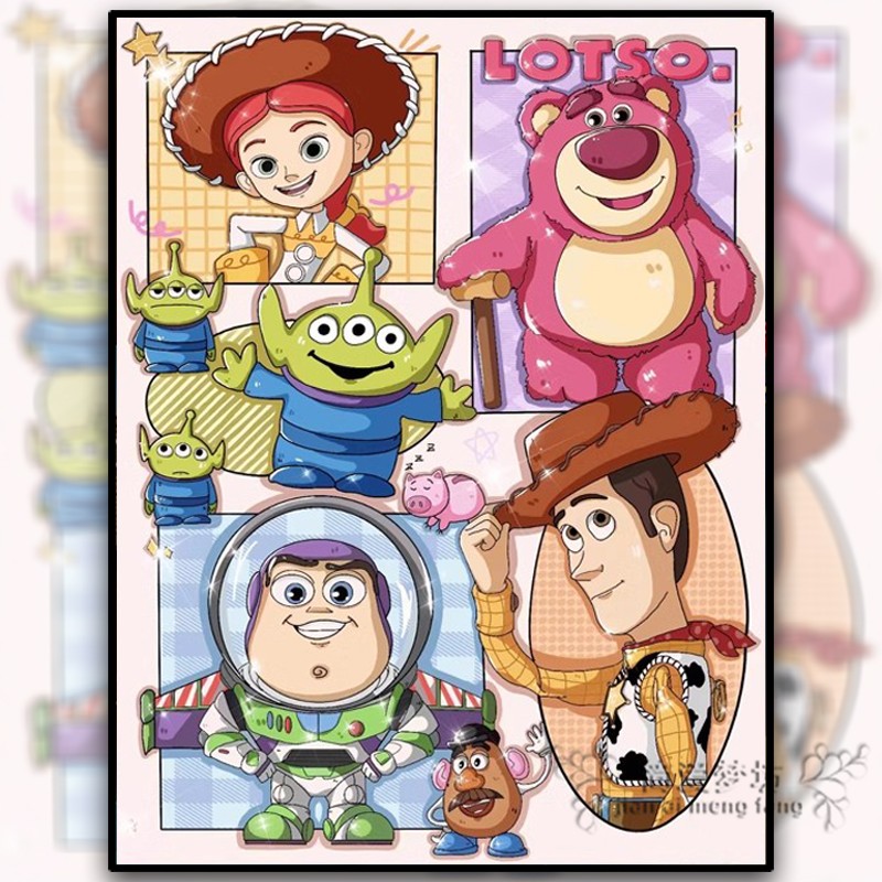 十字绣玩具总动员2025年新款现代简约线绣客厅餐厅卧室手工钻石画