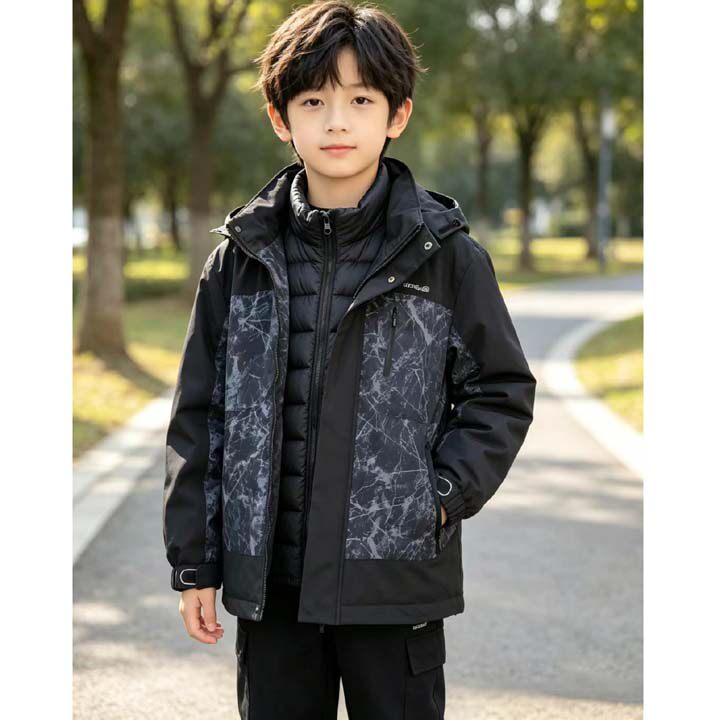 2026冬装新款七波辉男童羽绒服