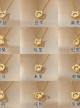 925纯银灵动龙项链女十二生肖锁骨链小众高级感本命年饰品新款潮