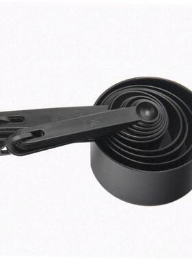 10 black plastic measuring spoons cups set tools for baking
