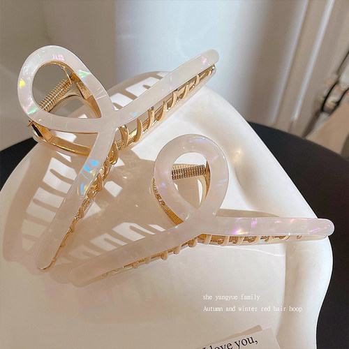 气质醋酸抓夹大号高级感鲨鱼夹