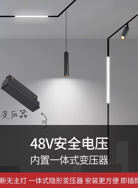 至御led磁吸轨道灯射灯线条灯一体式变压器100W150W200W电源驱动