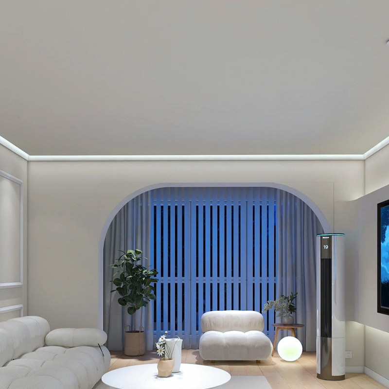 至御悬浮吊顶led线性灯反光槽铝材客厅走廊嵌入式明装线条灯hg12