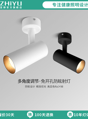 至御照明小山丘射灯led客厅背景墙壁画高显色家用cob明装射灯153