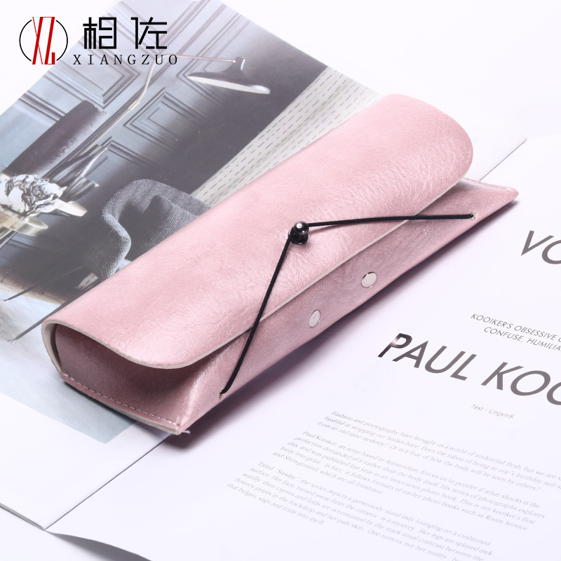 好看的眼镜盒ins少女便携防压简约收纳墨镜盒日系学生高级可爱潮